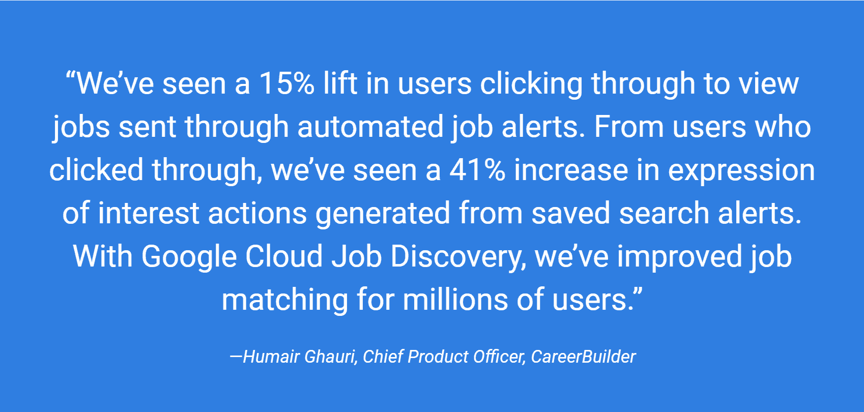 with google cloud job discovery, we’ve improved job matching for millions of users